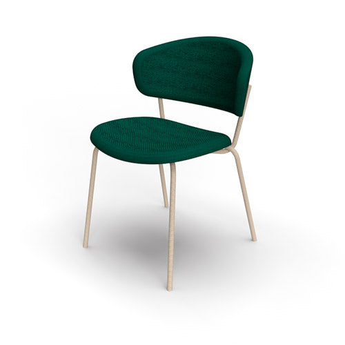 Silla italiana para comedor Desy de metal