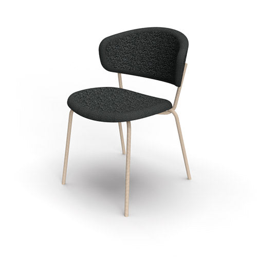 Silla italiana para comedor Desy de metal