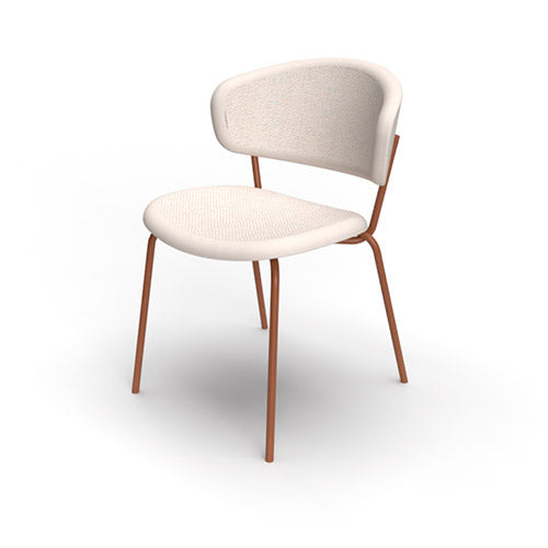 Silla italiana para comedor Desy de metal