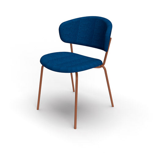 Silla italiana para comedor Desy de metal