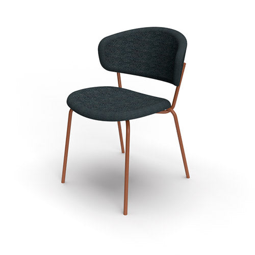 Silla italiana para comedor Desy de metal