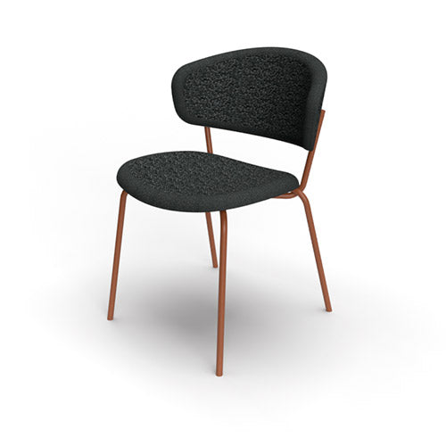 Silla italiana para comedor Desy de metal