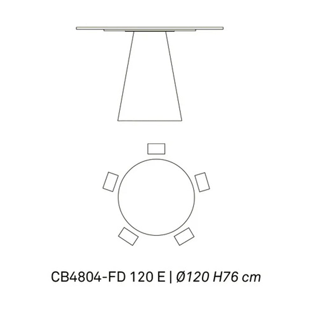 mesa dix 120 cm