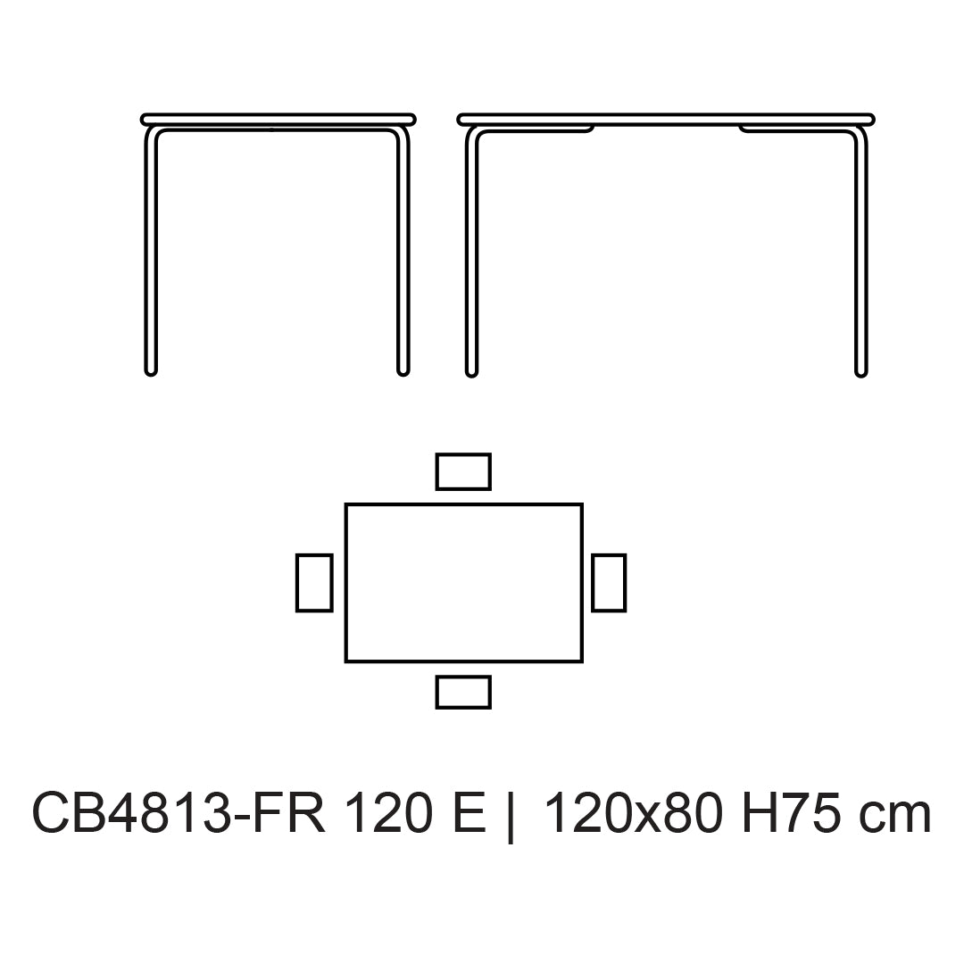 Mesa exterior easy 120 cm