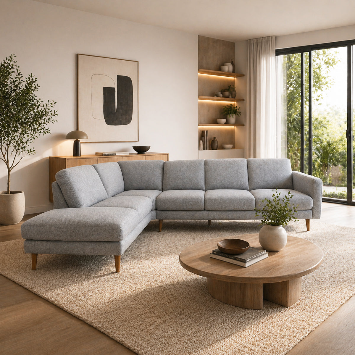 Esquinero Izquierdo Destrezza Natuzzi en tela