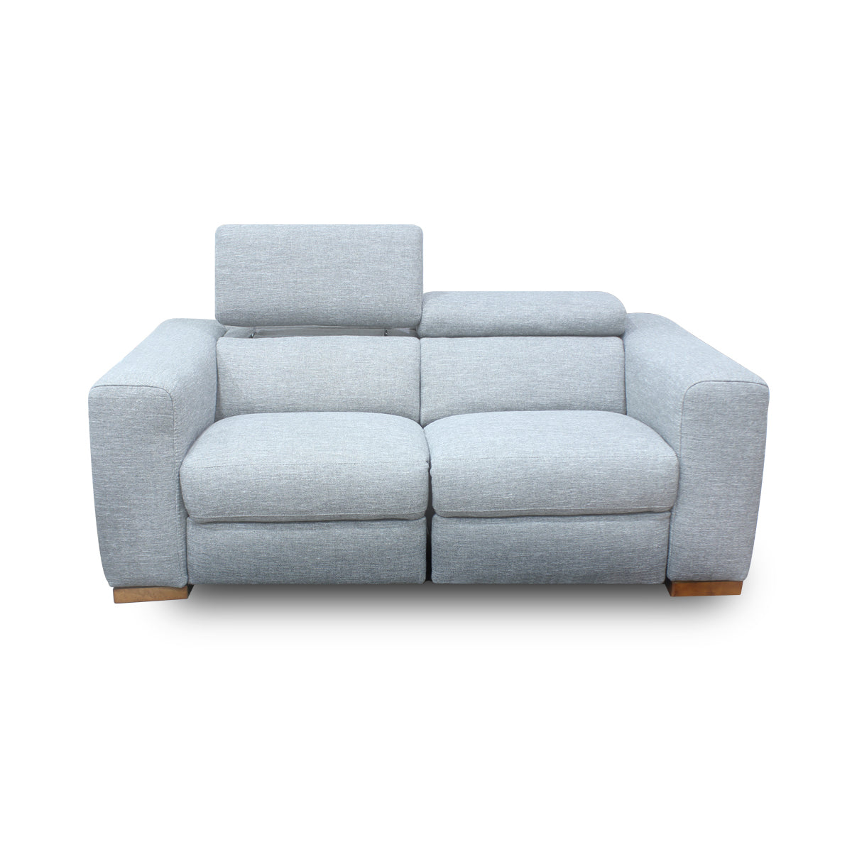 Forza Love seat con dos Reclinables en Tela Gris