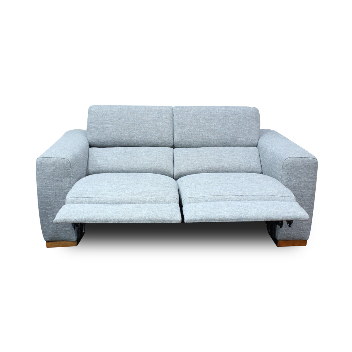 Forza Love seat con dos Reclinables en Tela Gris