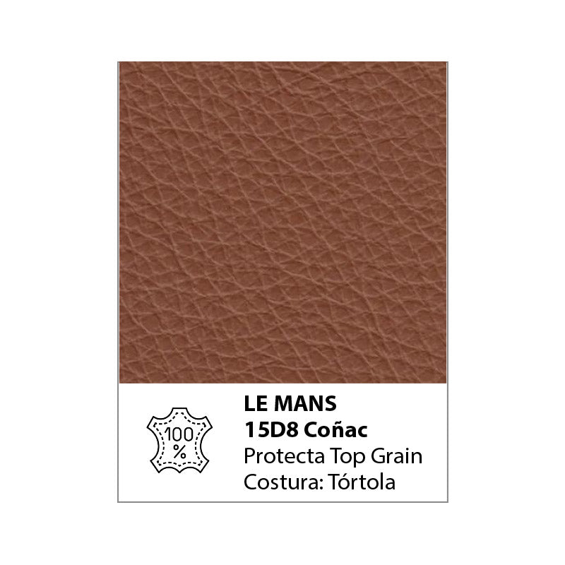 Esquinero Stupore Natuzzi Coñac Chaise derecho reclinable eléctrico con sensor