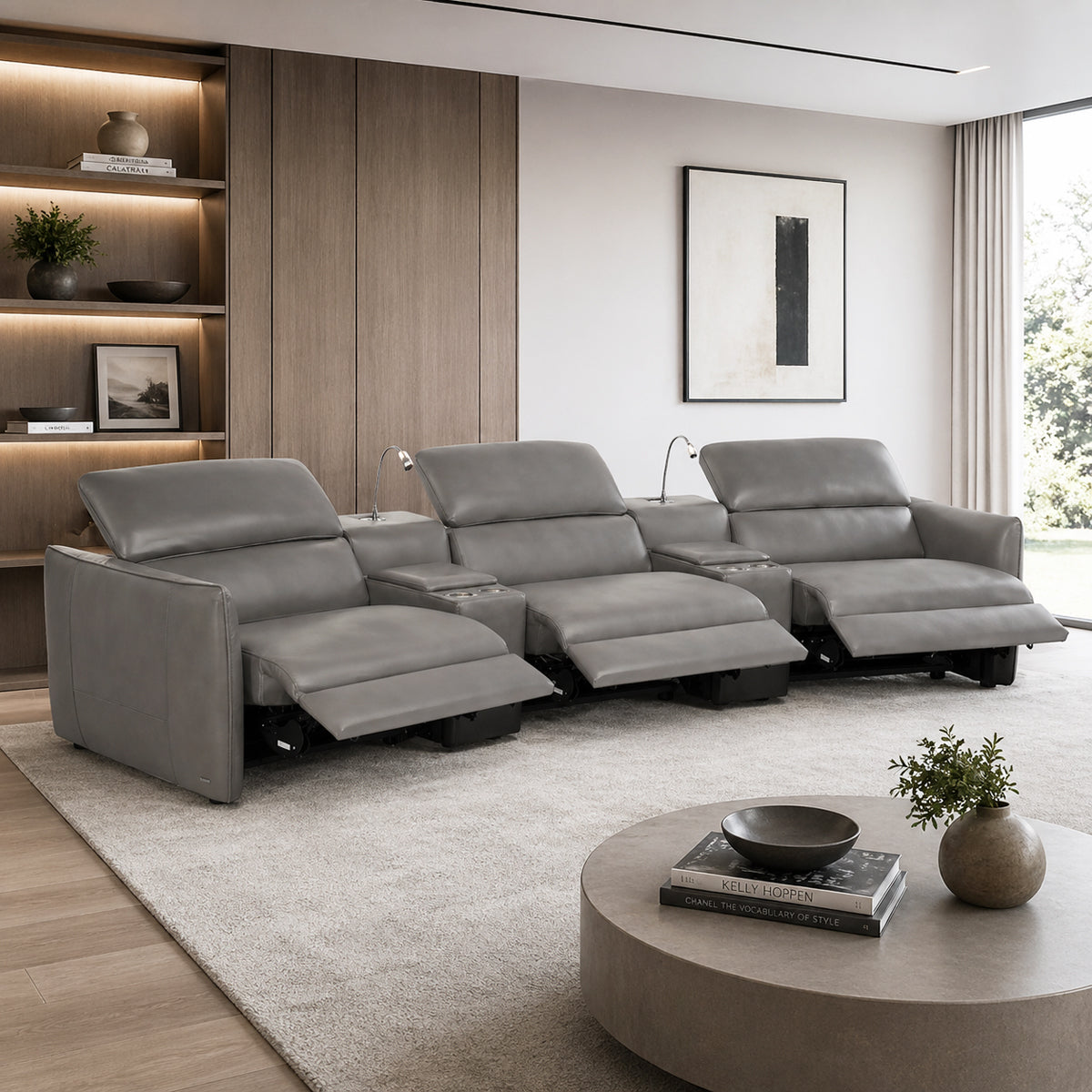 Sala Meraviglia Natuzzi en piel