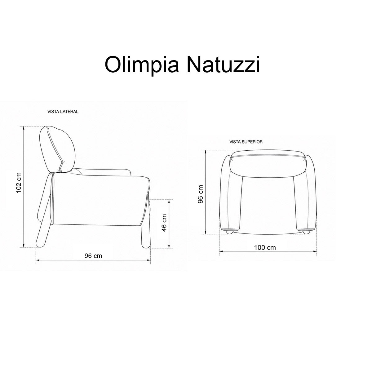 Sillón Olimpia Natuzzi en piel