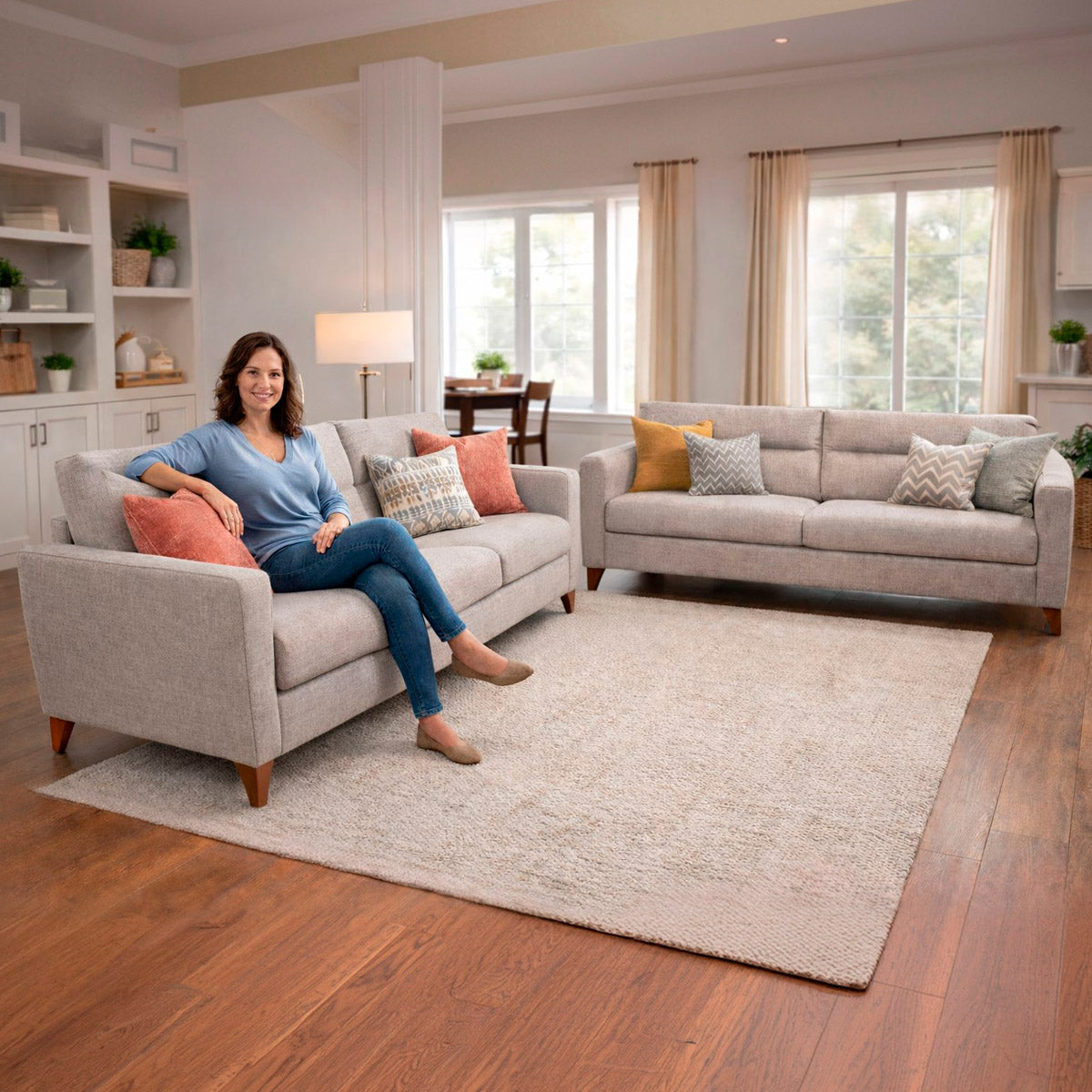 Sofá Fascino Natuzzi en Tela