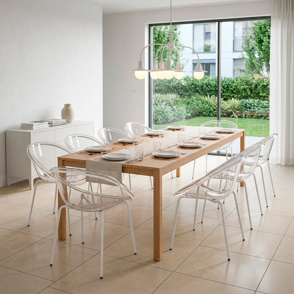 set de 10 sillas bloom blanco