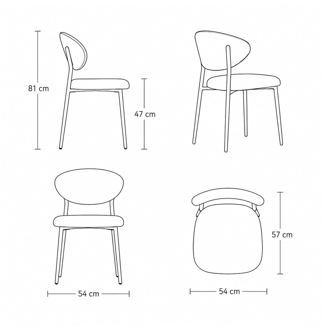 silla manta metal