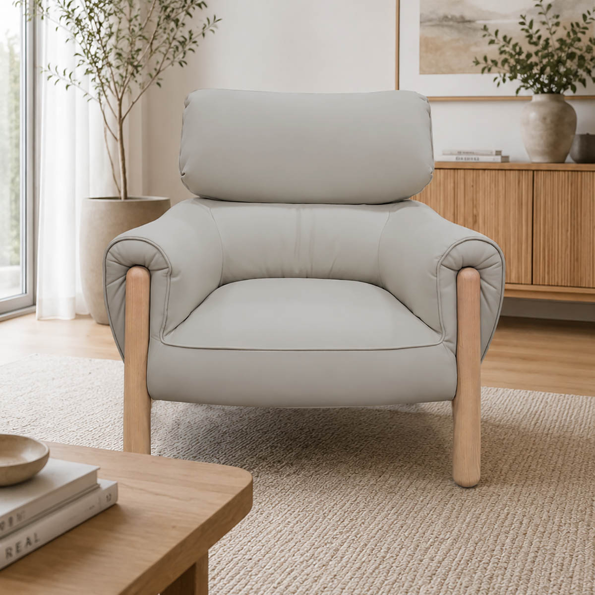 Sillón Olimpia Natuzzi en piel