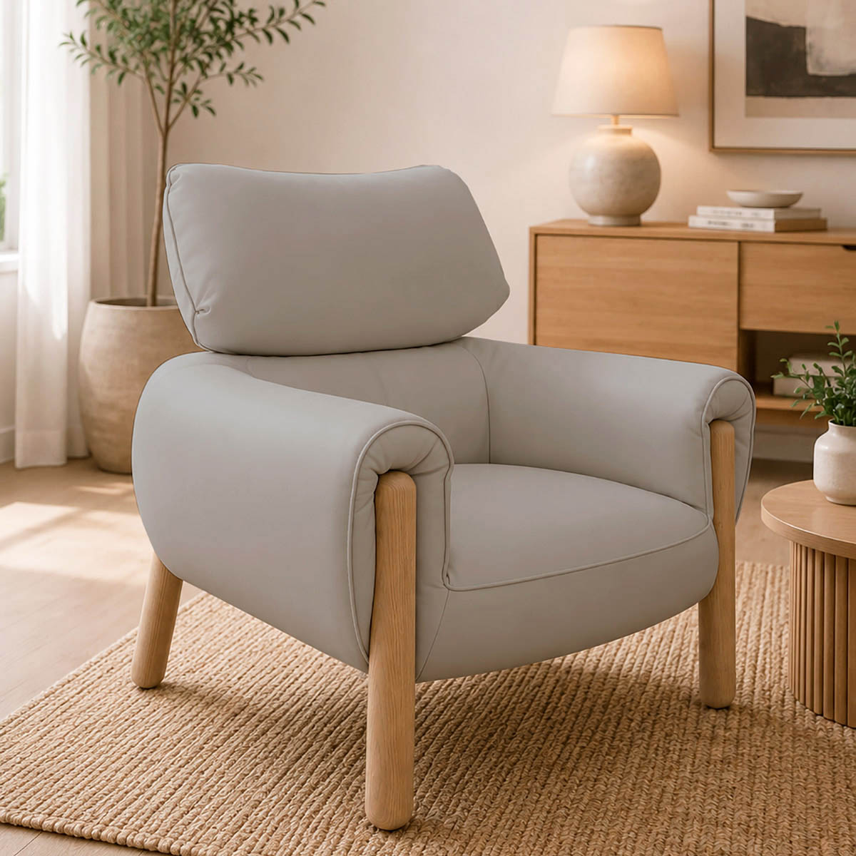 Sillón Olimpia Natuzzi en piel