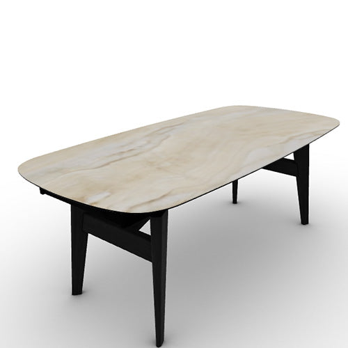 Mesa Abrey Rounded Extensible 200 cm para Comedor. Muebles Italianos