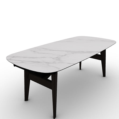 Mesa Abrey Rounded Extensible 200 cm para Comedor. Muebles Italianos