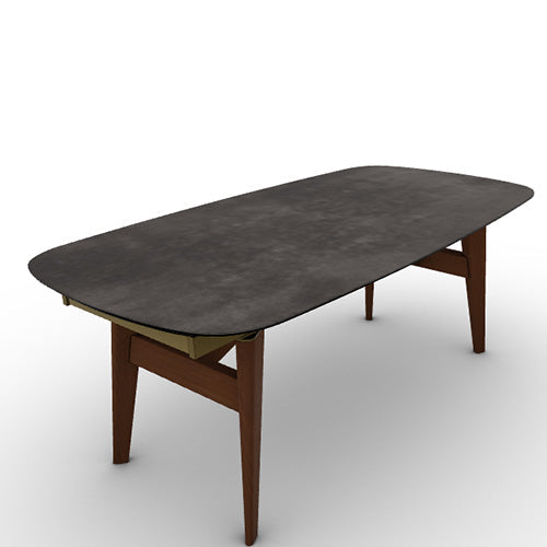 Mesa Abrey Rounded Extensible 200 cm para Comedor. Muebles Italianos