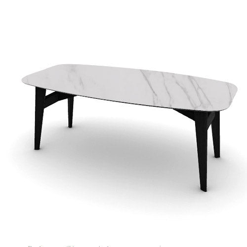 Mesa Abrey Rounded 200 cm para Comedor. Muebles Italianos