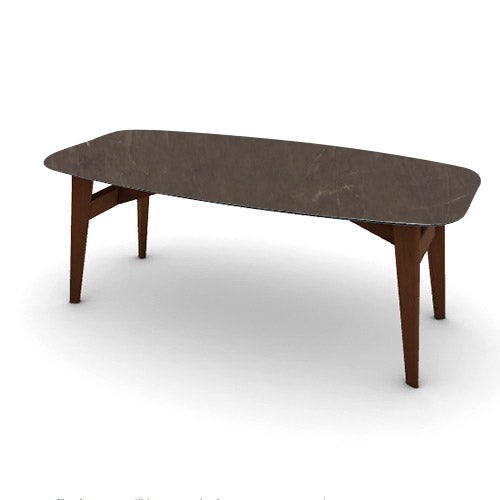 Mesa Abrey Rounded 200 cm para Comedor. Muebles Italianos