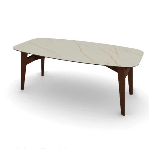 Mesa Abrey Rounded 200 cm para Comedor. Muebles Italianos