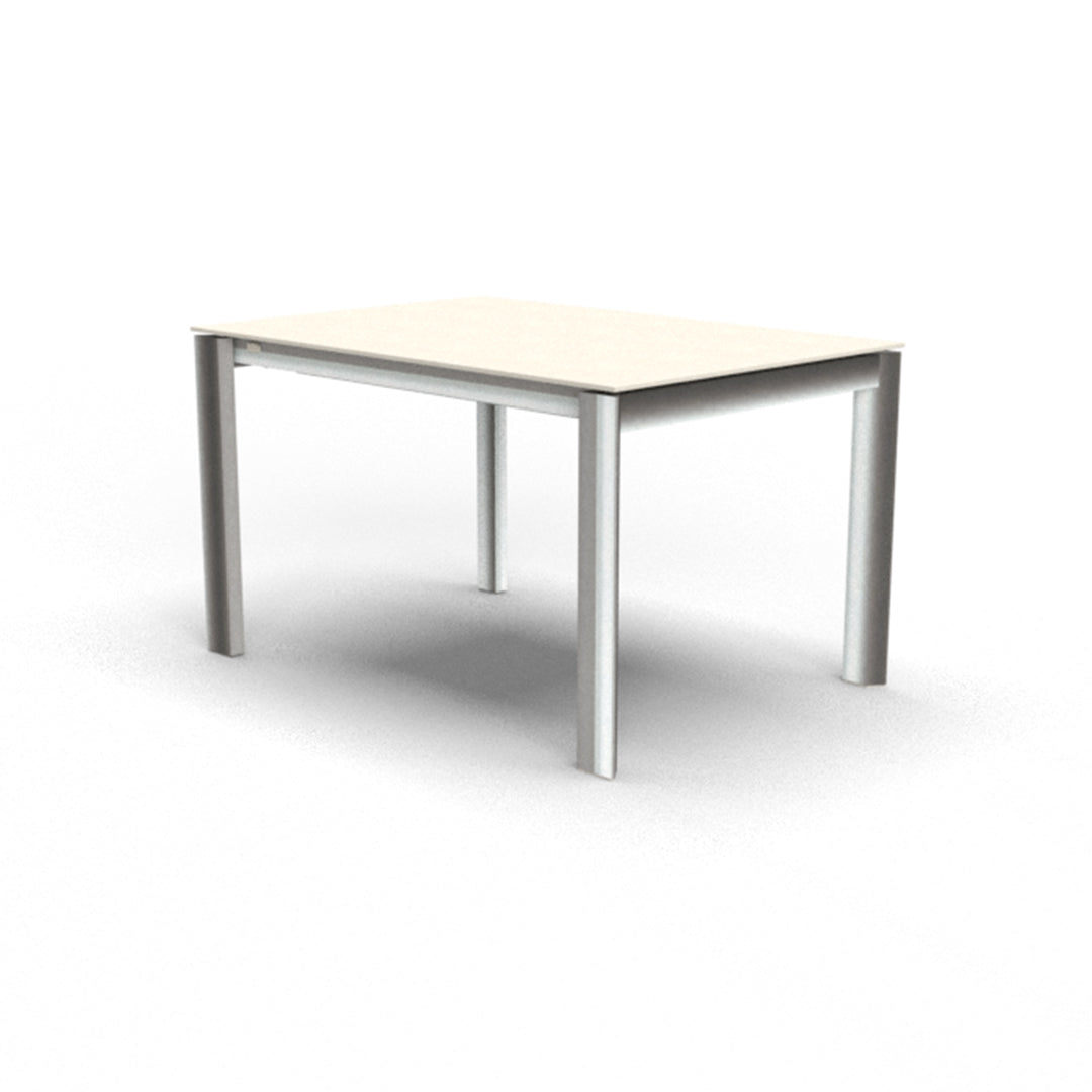 Mesa de doble extensión Eminence base metalica 130 cm. Muebles Italianos variant