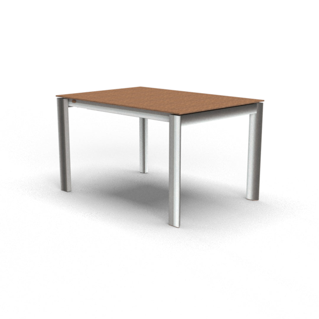 Mesa de doble extensión Eminence base metalica 130 cm. Muebles Italianos variant