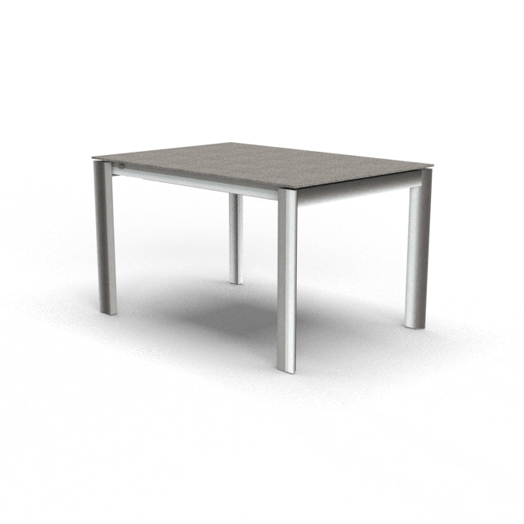 Mesa de doble extensión Eminence base metalica 130 cm. Muebles Italianos variant