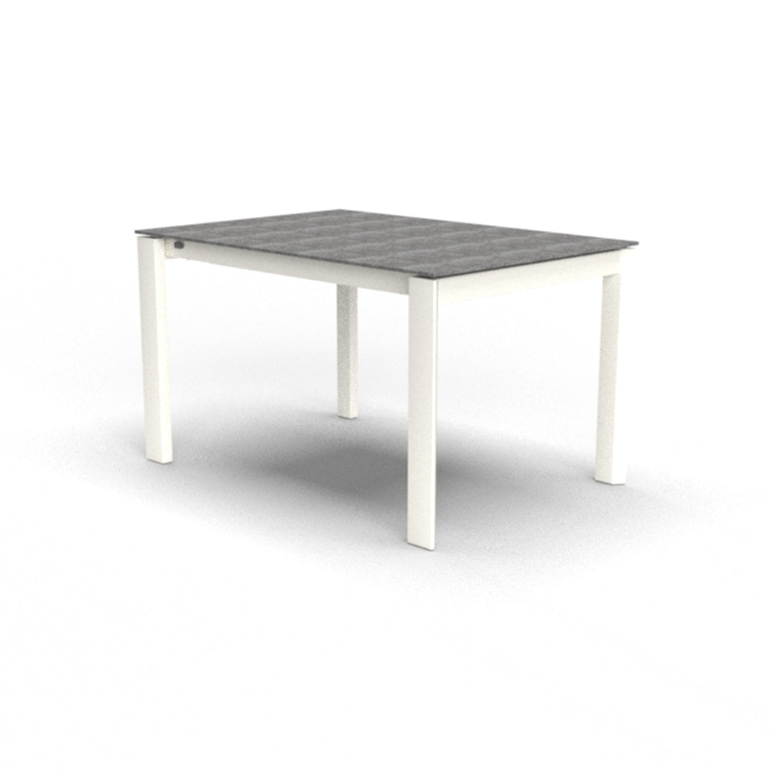 Mesa de doble extensión Eminence base metalica 130 cm. Muebles Italianos variant