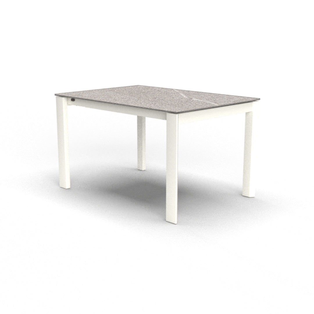 Mesa de doble extensión Eminence base metalica 130 cm. Muebles Italianos variant