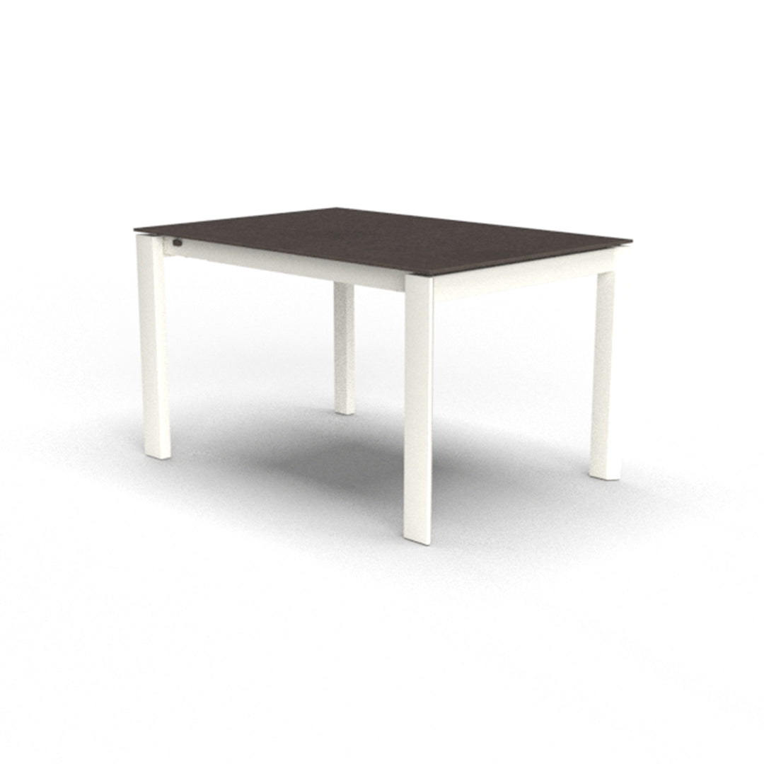 Mesa de doble extensión Eminence base metalica 130 cm. Muebles Italianos variant