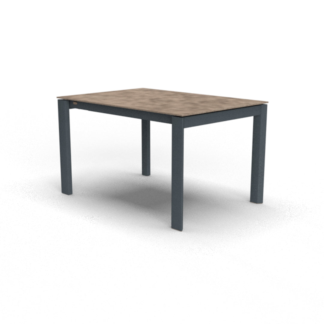 Mesa de doble extensión Eminence base metalica 130 cm. Muebles Italianos variant