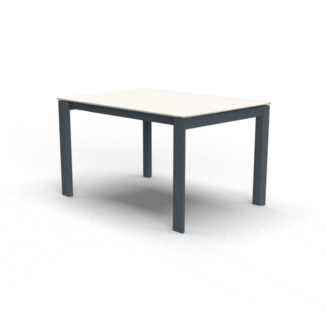 Mesa de doble extensión Eminence base metalica 130 cm. Muebles Italianos variant