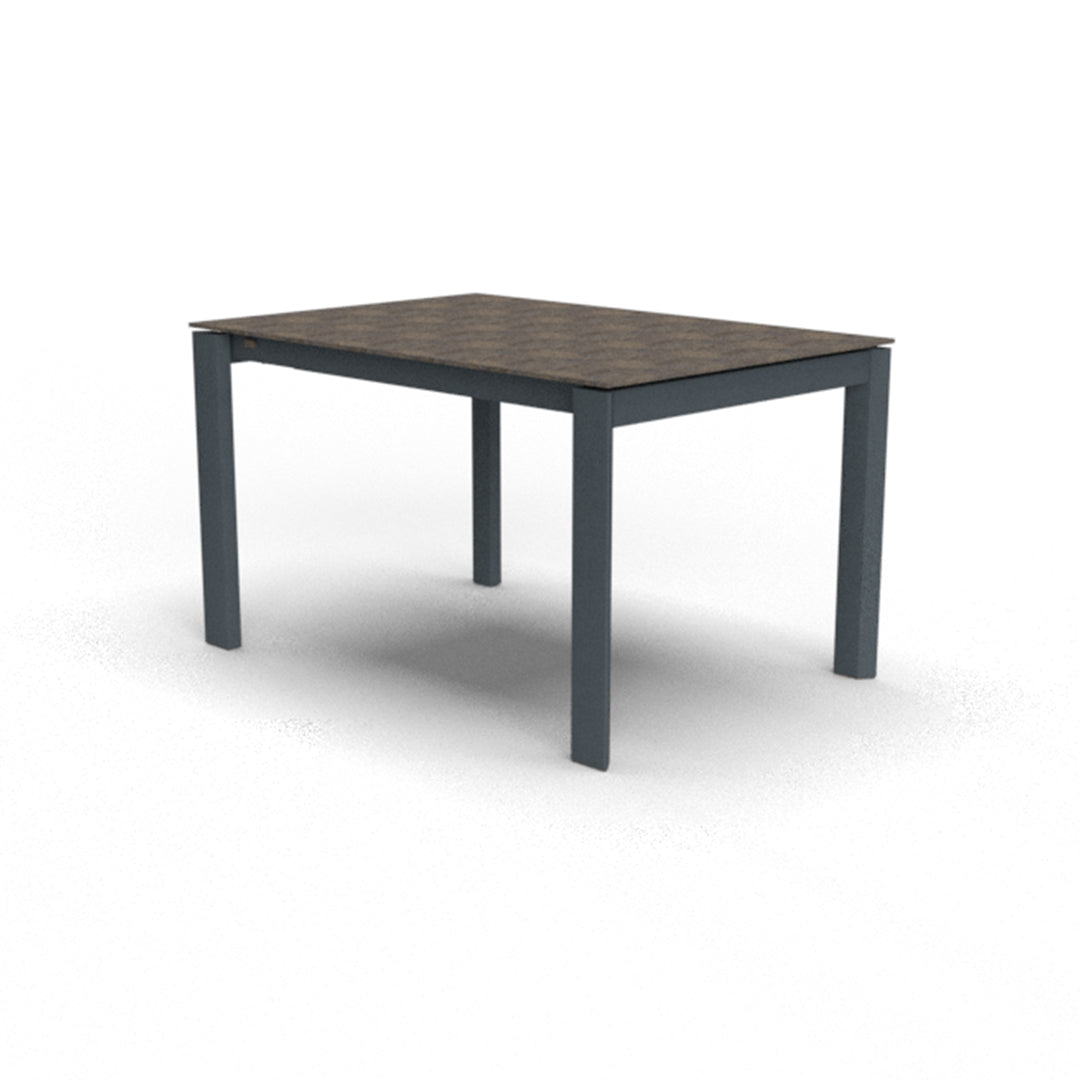 Mesa de doble extensión Eminence base metalica 130 cm. Muebles Italianos variant