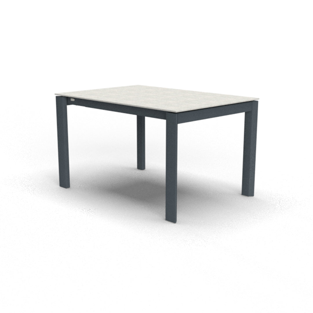 Mesa de doble extensión Eminence base metalica 130 cm. Muebles Italianos variant