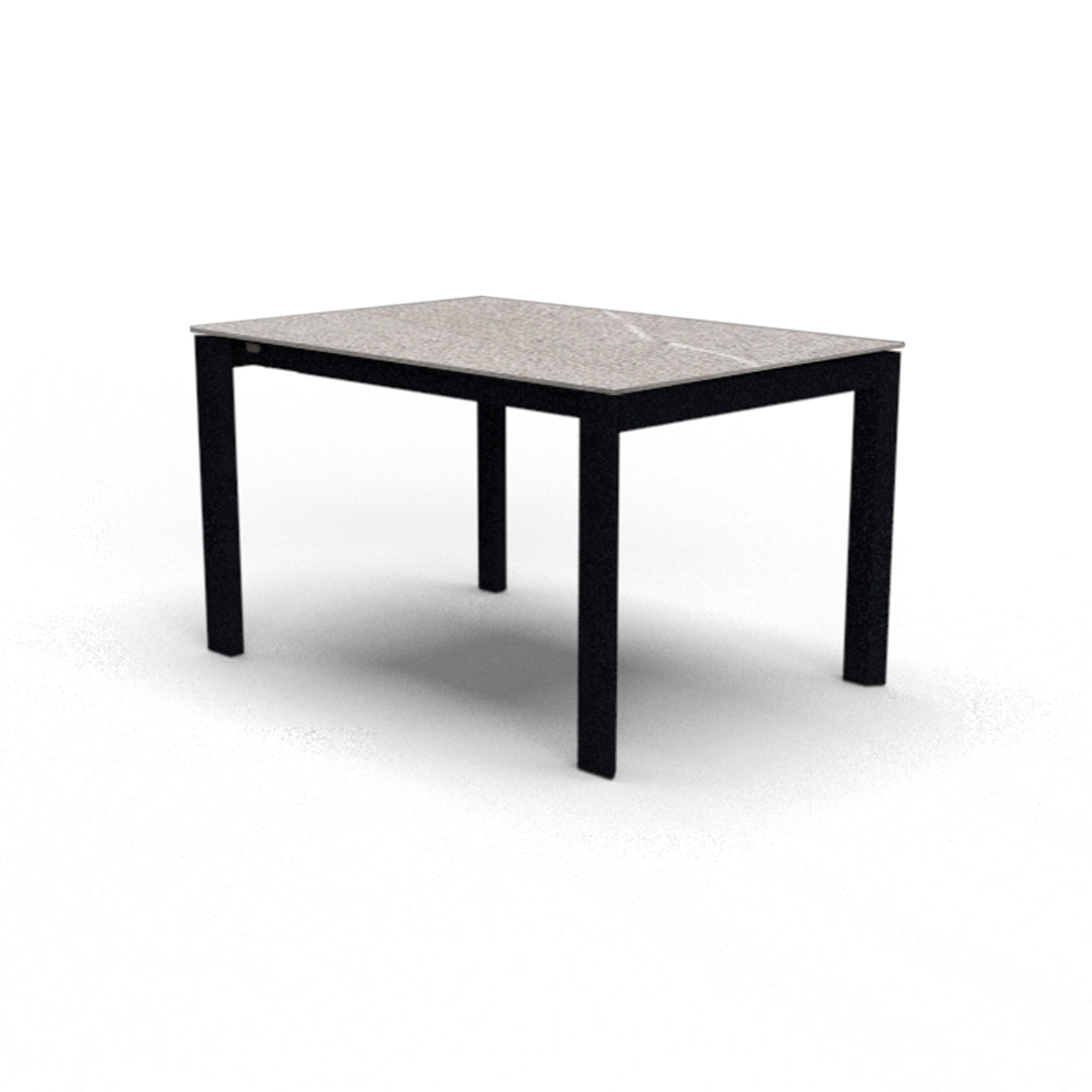 Mesa de doble extensión Eminence base metalica 130 cm. Muebles Italianos variant