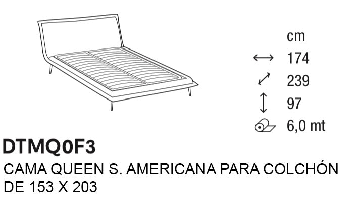cama fluff queen size moderna